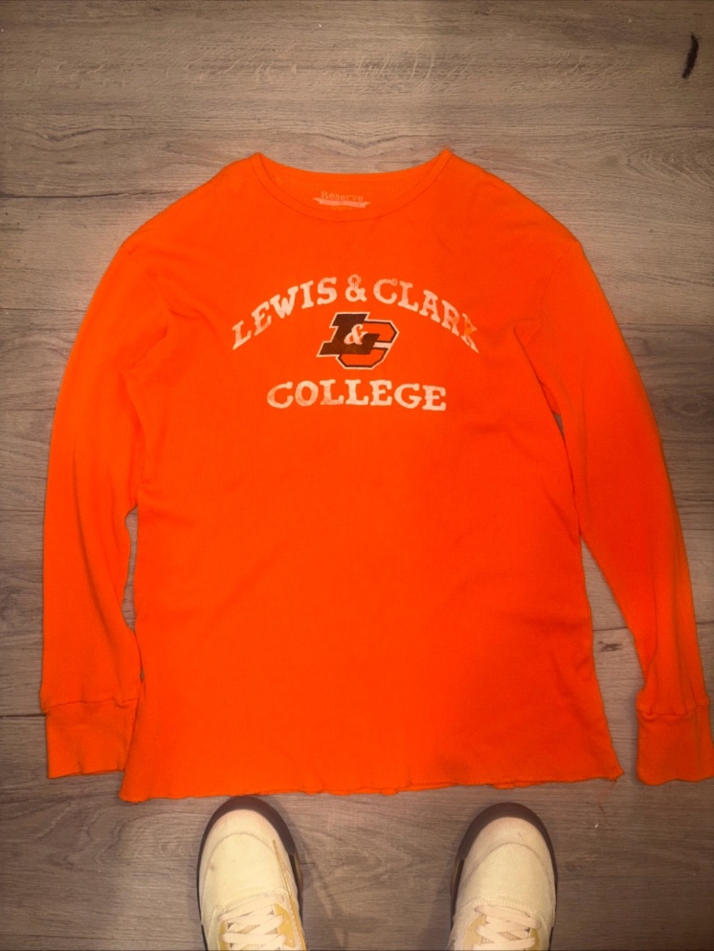 Lewis & Clark College Orange Long Sleeve Tee